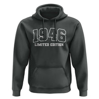 Vintage 1946 Limited Edition Hoodie 80 Year Old Gift Retro Varsity 80th Birthday