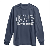 Vintage 1946 Limited Edition Long Sleeve Shirt 80 Year Old Gift Retro Varsity 80th Birthday