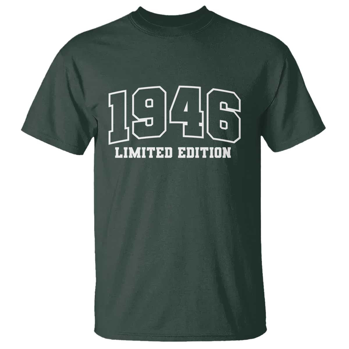 Vintage 1946 Limited Edition T Shirt 80 Year Old Gift Retro Varsity 80th Birthday