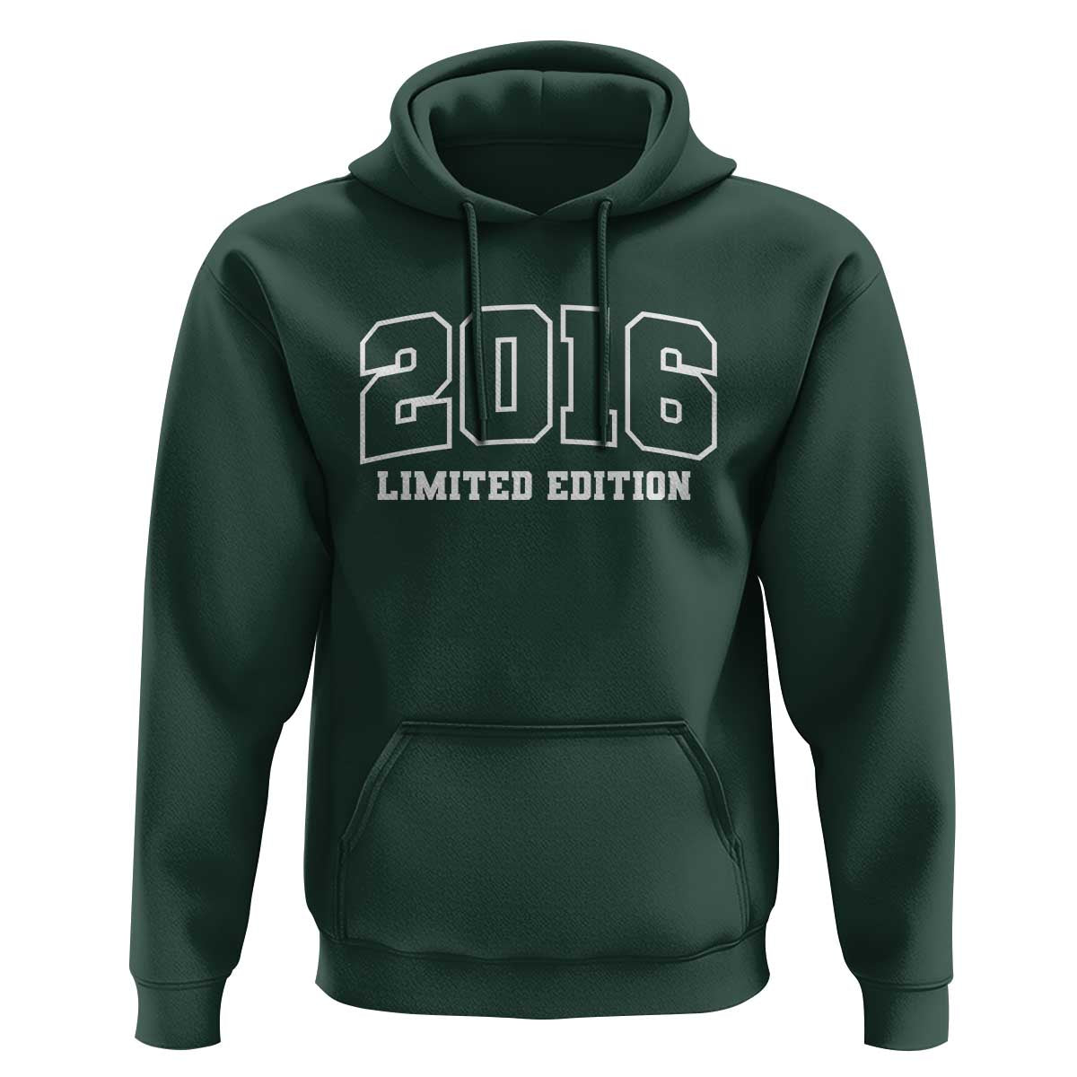 Vintage 2016 Limited Edition Hoodie 10 Year Old Gift Retro Varsity 10th Birthday