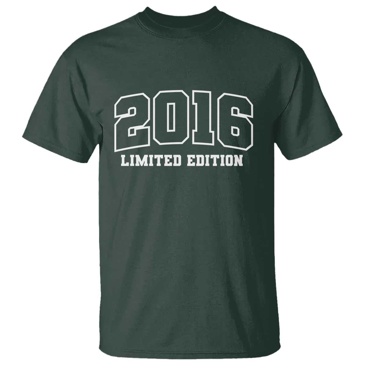 Vintage 2016 Limited Edition T Shirt 10 Year Old Gift Retro Varsity 10th Birthday