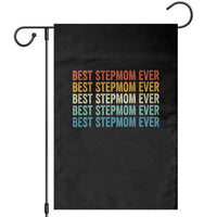 Best Stepmom Ever Garden Flag Funny Retro StepMom Bonus Mom