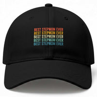 Best Stepmom Ever Baseball Cap Funny Retro StepMom Bonus Mom