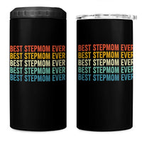 Best Stepmom Ever 4 in 1 Can Cooler Tumbler Funny Retro StepMom Bonus Mom