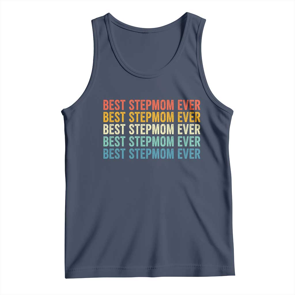 Best Stepmom Ever Tank Top Funny Retro StepMom Bonus Mom