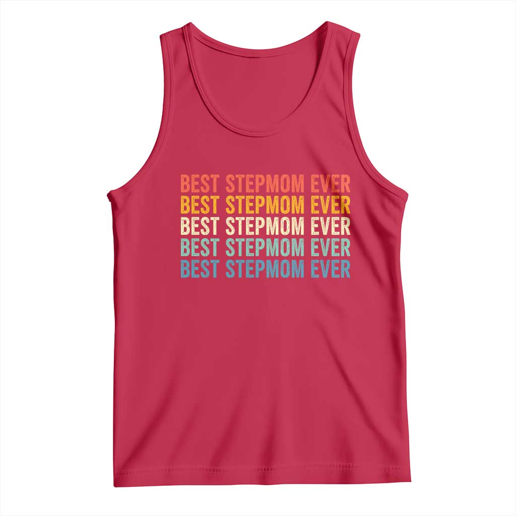 Best Stepmom Ever Tank Top Funny Retro StepMom Bonus Mom