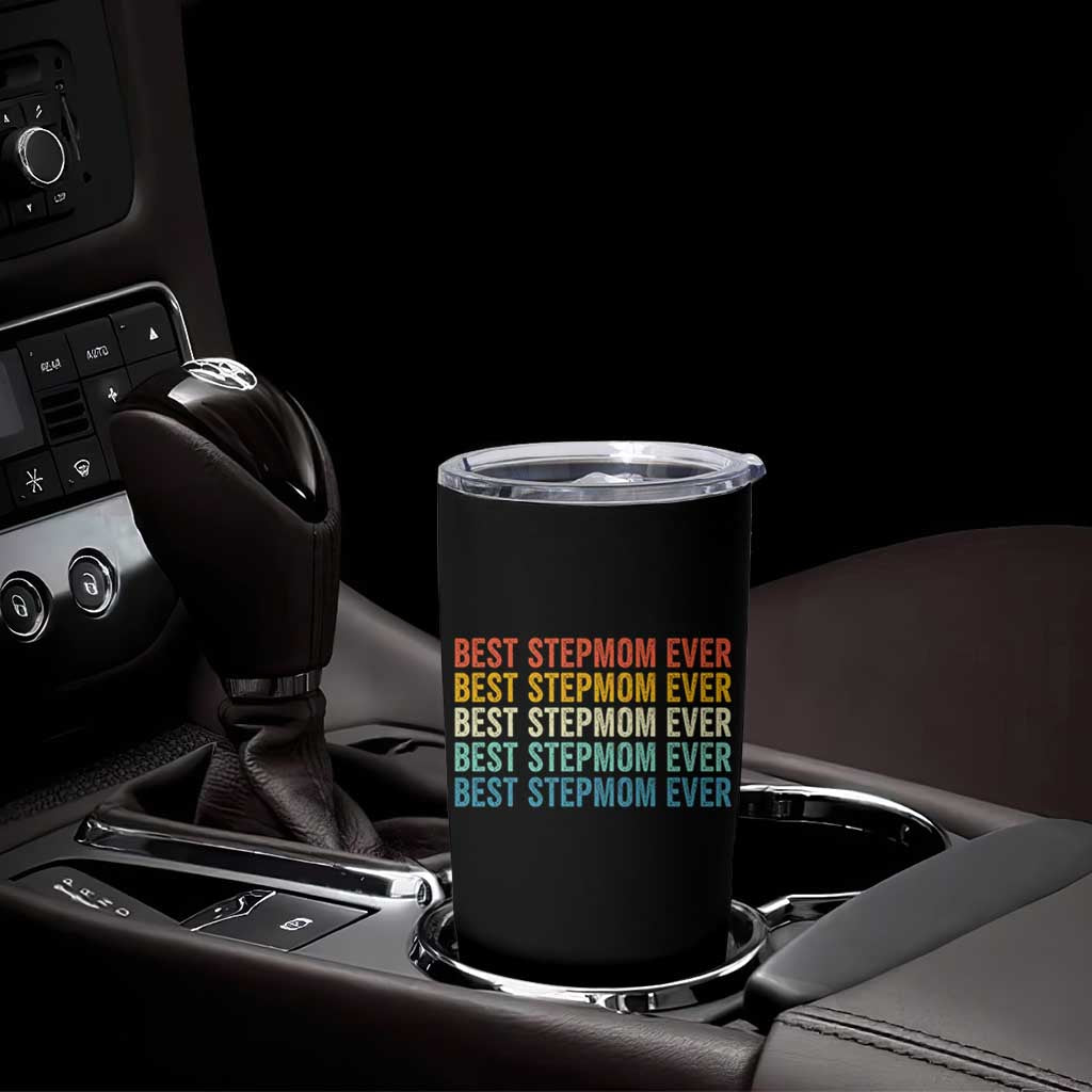 Best Stepmom Ever Tumbler Cup Funny Retro StepMom Bonus Mom