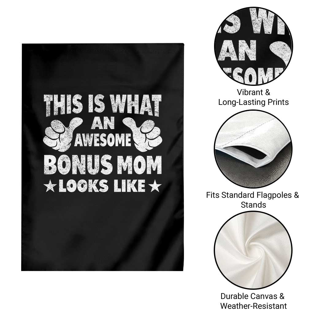 Funny Stepmom Garden Flag This Is What An Awesome Bonus Mom Looks Like