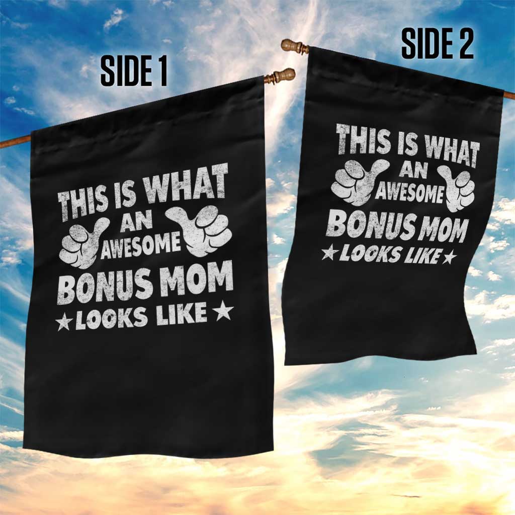 Funny Stepmom Garden Flag This Is What An Awesome Bonus Mom Looks Like