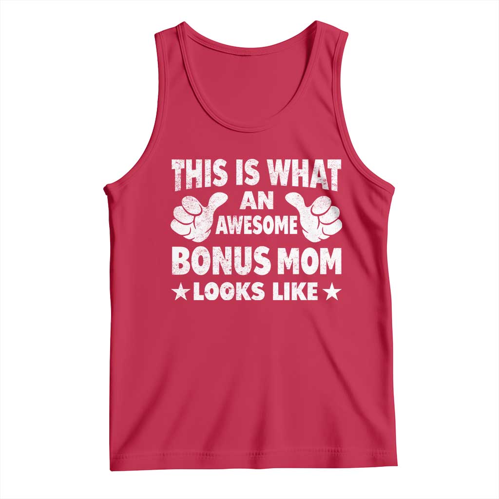 Funny Stepmom Tank Top This Is What An Awesome Bonus Mom Looks Like