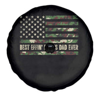 Best Effin Bonus Dad Ever Spare Tire Cover Funny Step Dad Camo American Flag