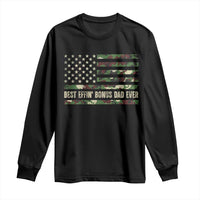 Best Effin Bonus Dad Ever Long Sleeve Shirt Funny Step Dad Camo American Flag
