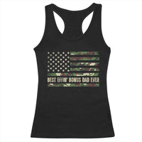 Best Effin Bonus Dad Ever Racerback Tank Top Funny Step Dad Camo American Flag