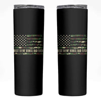Best Effin Bonus Dad Ever Skinny Tumbler Funny Step Dad Camo American Flag