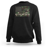 Best Effin Bonus Dad Ever Sweatshirt Funny Step Dad Camo American Flag