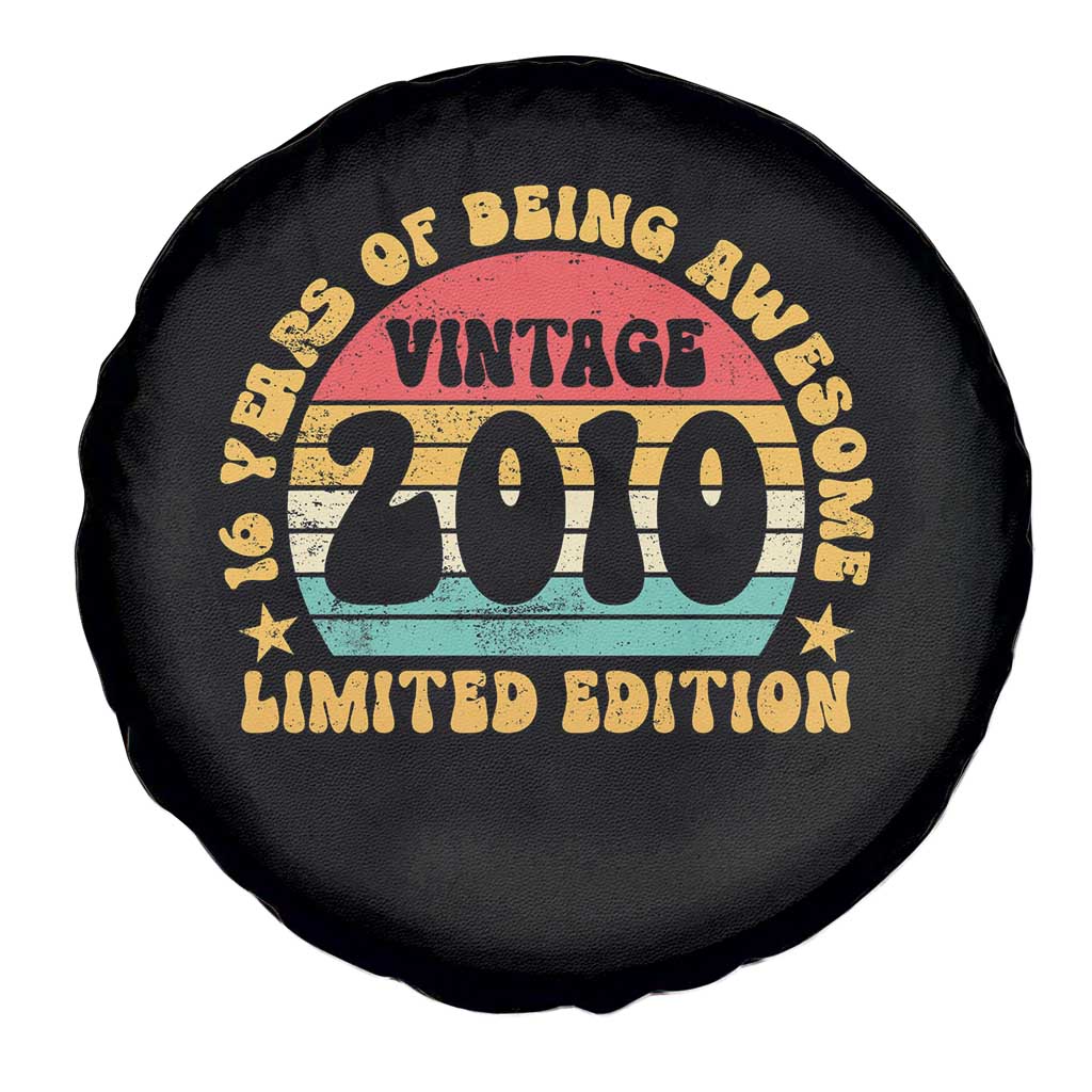 16th Birthday Spare Tire Cover Vintage 16yr 2010 Limited Edition 16 Year Old Gift