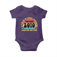 16th Birthday Baby Onesie Vintage 16yr 2010 Limited Edition 16 Year Old Gift