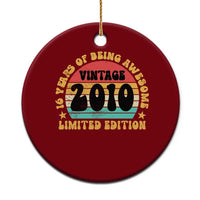 16th Birthday Ceramic Ornament Vintage 16yr 2010 Limited Edition 16 Year Old Gift