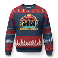 16th Birthday Ugly Christmas Sweater Vintage 16yr 2010 Limited Edition 16 Year Old Gift