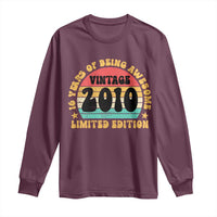 16th Birthday Long Sleeve Shirt Vintage 16yr 2010 Limited Edition 16 Year Old Gift