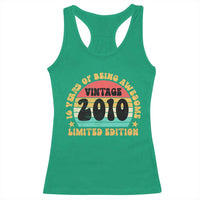 16th Birthday Racerback Tank Top Vintage 16yr 2010 Limited Edition 16 Year Old Gift