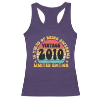 16th Birthday Racerback Tank Top Vintage 16yr 2010 Limited Edition 16 Year Old Gift