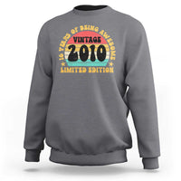 16th Birthday Sweatshirt Vintage 16yr 2010 Limited Edition 16 Year Old Gift