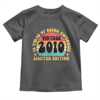 16th Birthday Toddler T Shirt Vintage 16yr 2010 Limited Edition 16 Year Old Gift
