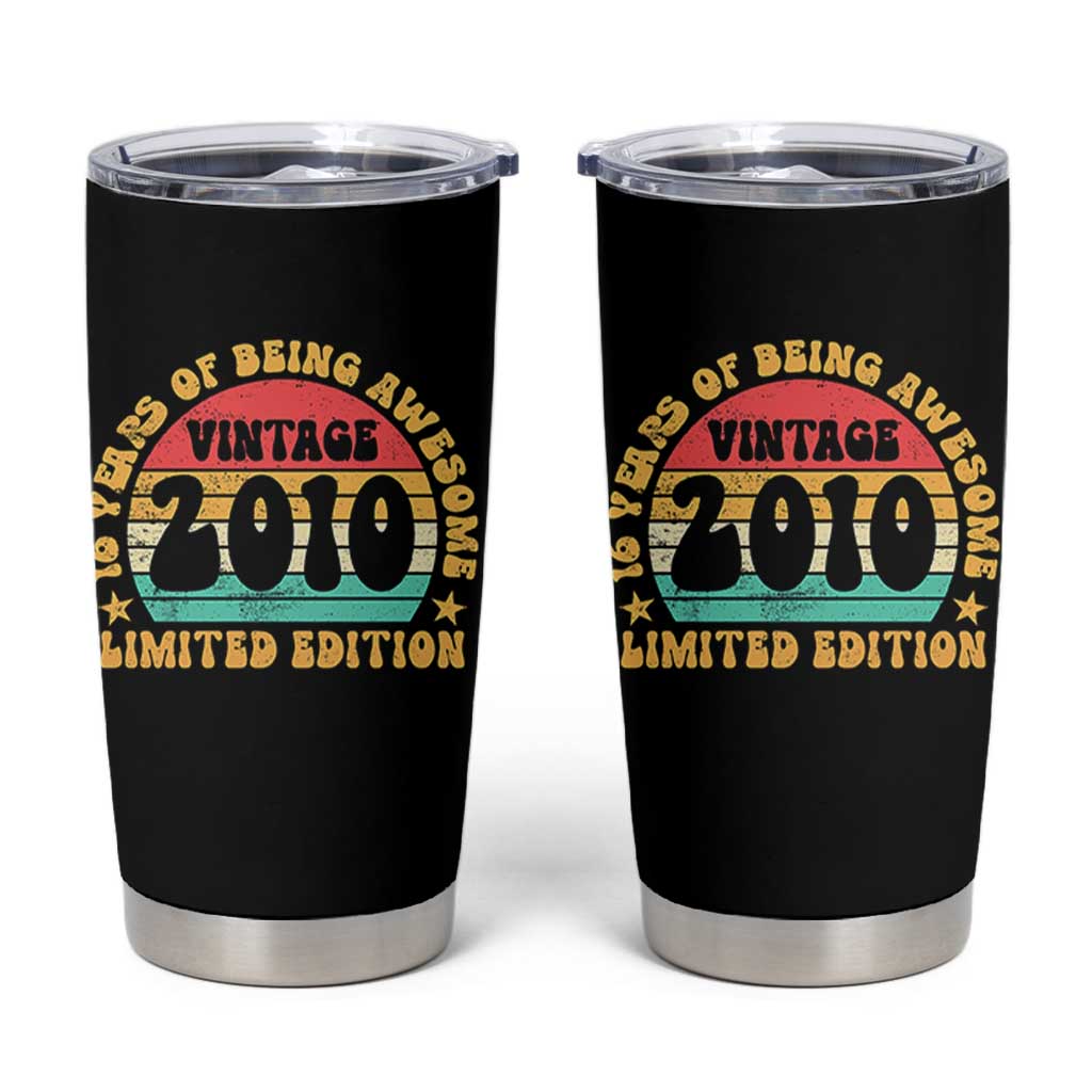 16th Birthday Tumbler Cup Vintage 16yr 2010 Limited Edition 16 Year Old Gift