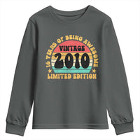 16th Birthday Youth Sweatshirt Vintage 16yr 2010 Limited Edition 16 Year Old Gift