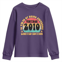 16th Birthday Youth Sweatshirt Vintage 16yr 2010 Limited Edition 16 Year Old Gift