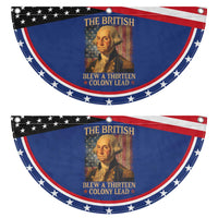 Funny 4th of July George Washington Patriotic Fan Flag The British Blew A Thirteen Colony Lead American Flag