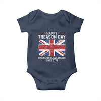 Happy Treason Day Ungrateful Colonials Baby Onesie Funny 4th of July British Flag