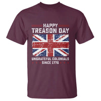 Happy Treason Day Ungrateful Colonials T Shirt Funny 4th of July British Flag