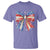 Coquette 4th Of July T Shirt USA Bow American Flag Red White and Blue - Wonder Print Shop