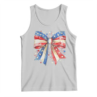 Coquette 4th Of July Tank Top USA Bow American Flag Red White and Blue - Wonder Print Shop