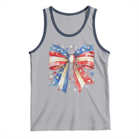 Coquette 4th Of July Tank Top USA Bow American Flag Red White and Blue - Wonder Print Shop
