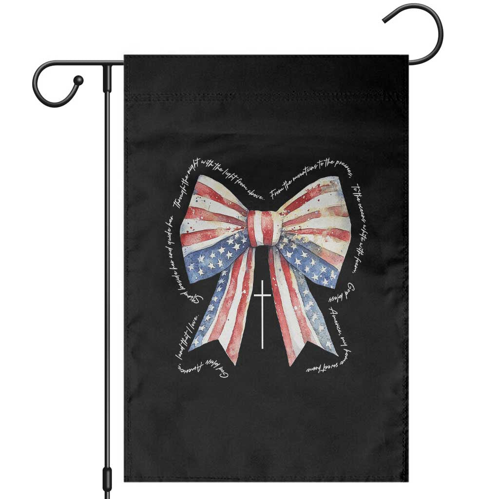 Patriotic Coquette 4th Of July Garden Flag God Bless America - Wonder Print Shop