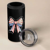 Patriotic Coquette 4th Of July 4 in 1 Can Cooler Tumbler God Bless America - Wonder Print Shop