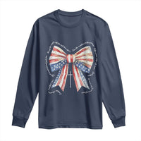Patriotic Coquette 4th Of July Long Sleeve Shirt God Bless America - Wonder Print Shop
