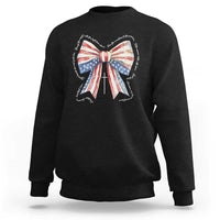 Patriotic Coquette 4th Of July Sweatshirt God Bless America - Wonder Print Shop