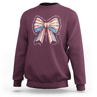 Patriotic Coquette 4th Of July Sweatshirt God Bless America - Wonder Print Shop