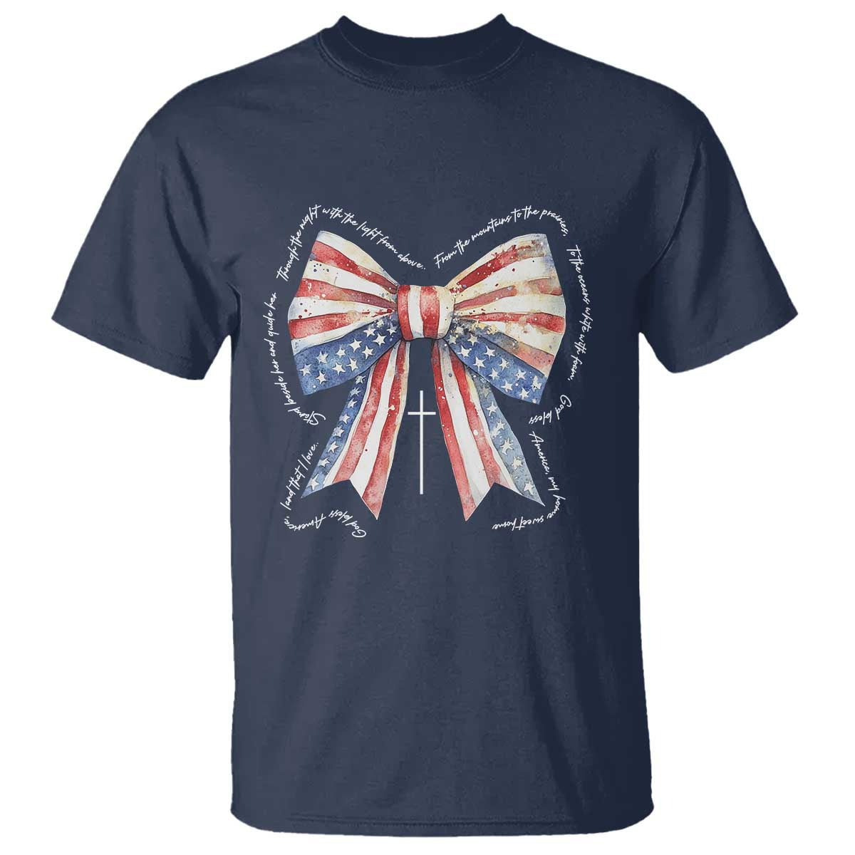 Patriotic Coquette 4th Of July T Shirt God Bless America - Wonder Print Shop