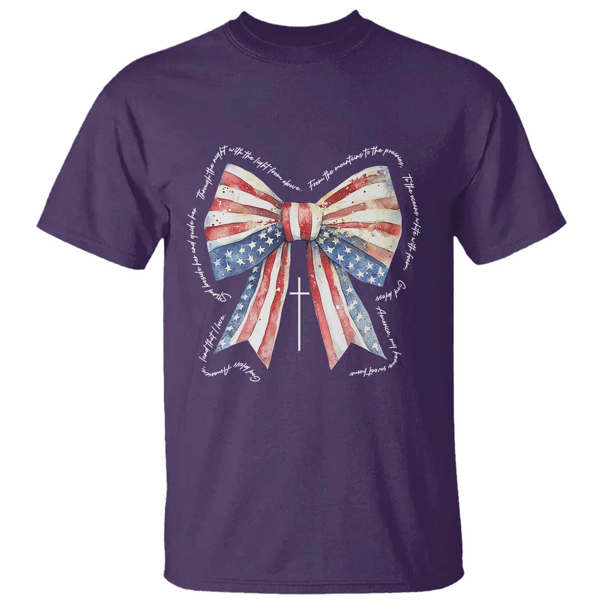 Patriotic Coquette 4th Of July T Shirt God Bless America - Wonder Print Shop