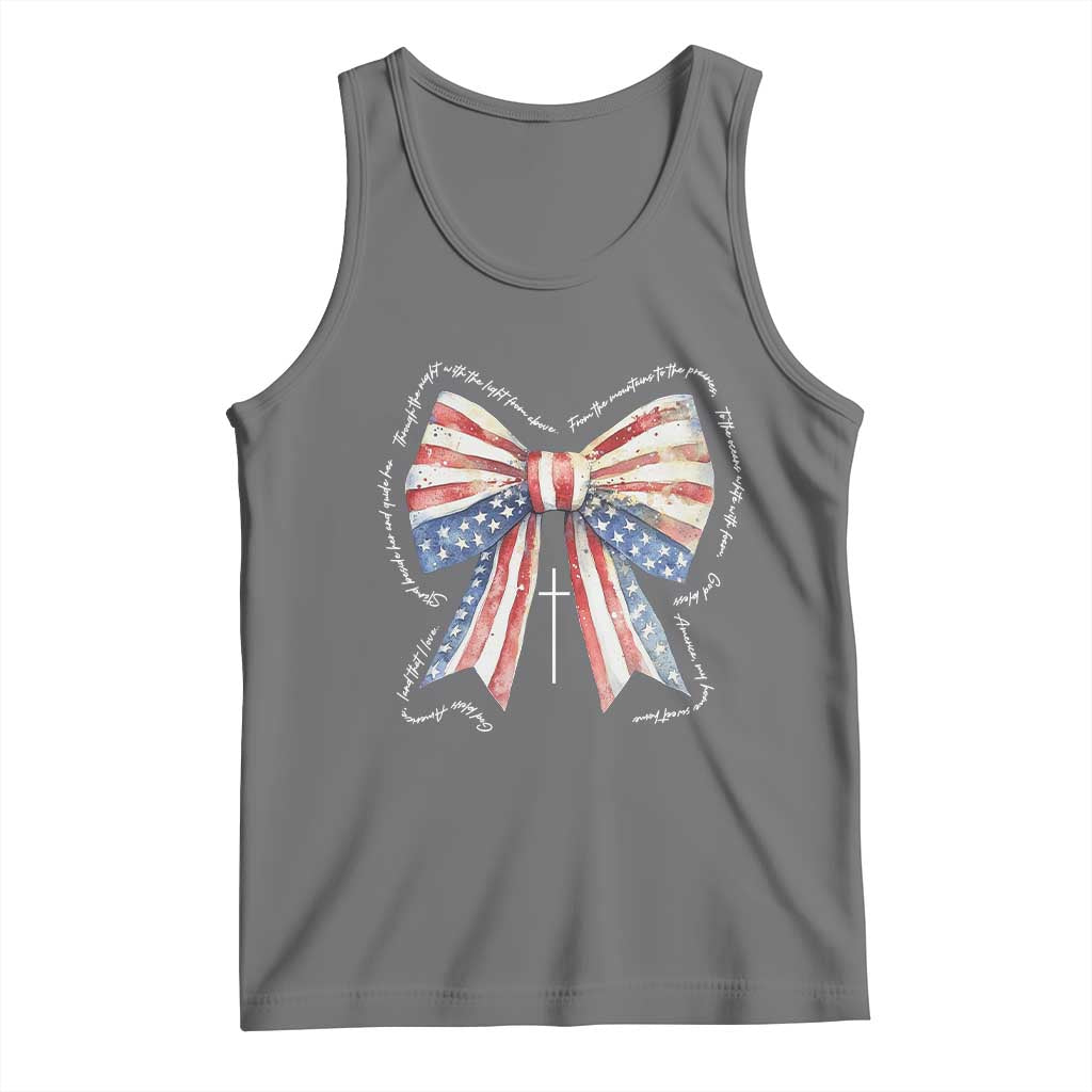 Patriotic Coquette 4th Of July Tank Top God Bless America - Wonder Print Shop