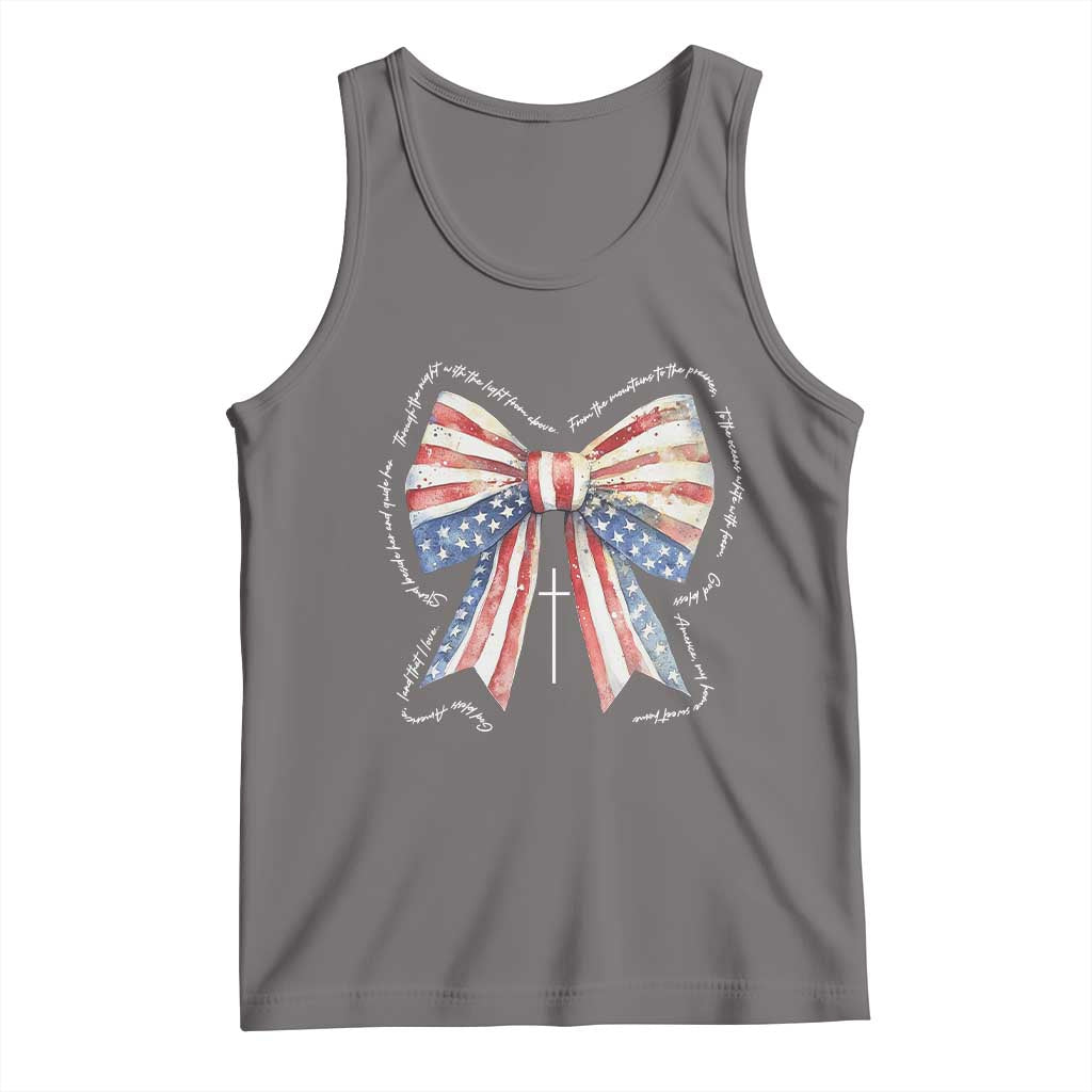 Patriotic Coquette 4th Of July Tank Top God Bless America - Wonder Print Shop