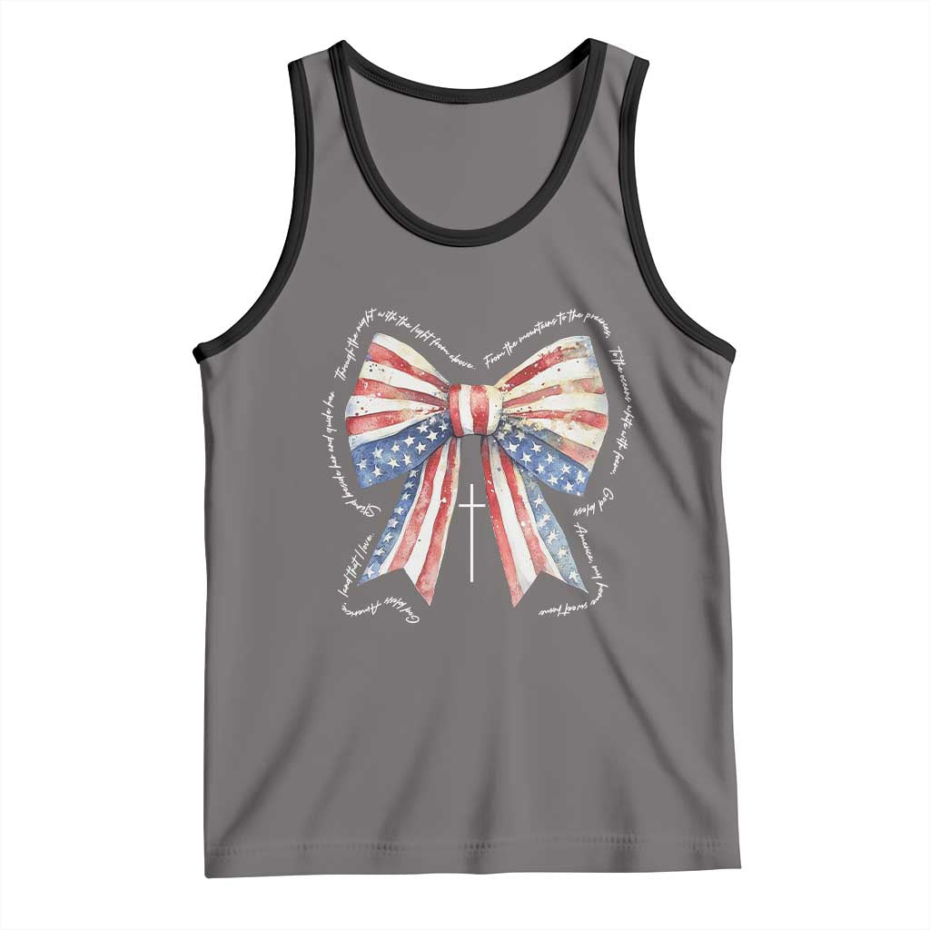 Patriotic Coquette 4th Of July Tank Top God Bless America - Wonder Print Shop