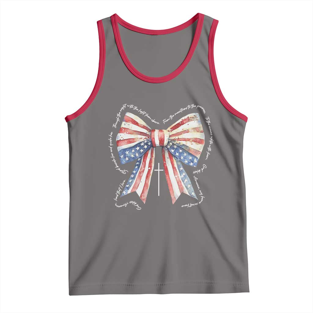 Patriotic Coquette 4th Of July Tank Top God Bless America - Wonder Print Shop