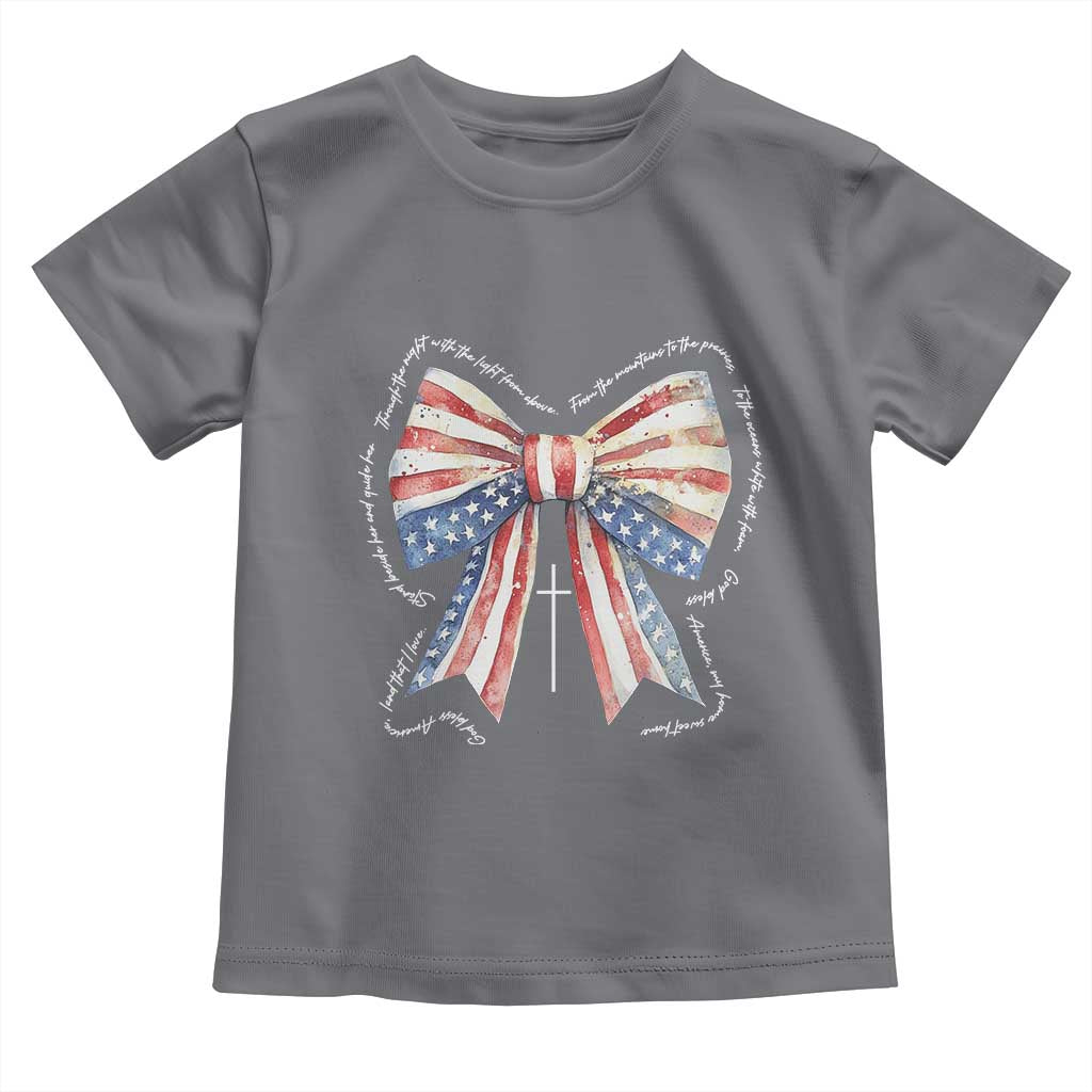 Patriotic Coquette 4th Of July Toddler T Shirt God Bless America - Wonder Print Shop