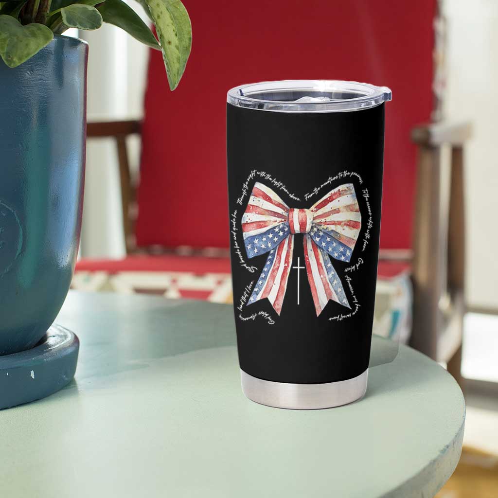 Patriotic Coquette 4th Of July Tumbler Cup God Bless America - Wonder Print Shop